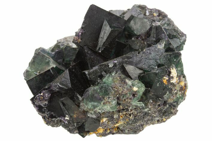 Apple-Green Cubic Fluorite Crystal Cluster - Erongo Mountains #332624